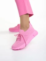 Pantofi sport dama fucsia din material textil Dasa