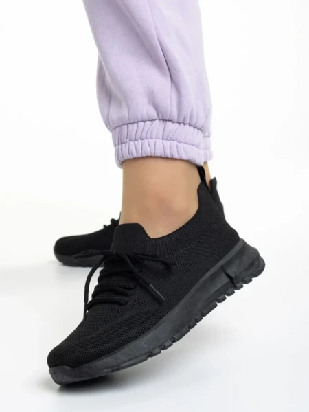 Pantofi sport dama negri din material textil Dasa