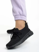 Pantofi sport dama negri din material textil Dasa