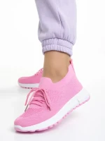 Pantofi sport dama fucsia din material textil Almas