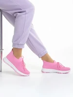 Pantofi sport dama fucsia din material textil Almas