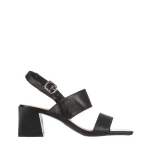 Sandale dama negre din piele ecologica Antanina