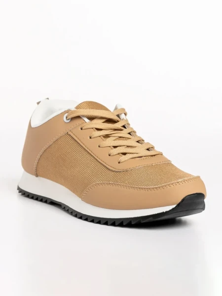 Pantofi sport barbati camel din piele ecologica si material textil Zander
