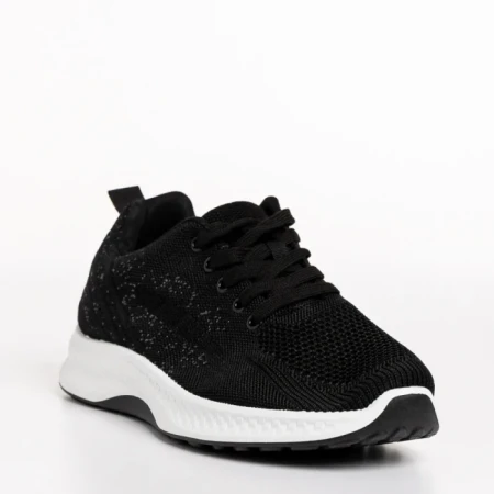 Pantofi sport barbati negri din material textil Sabino