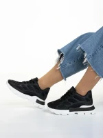 Pantofi sport dama negri din material textil Wera