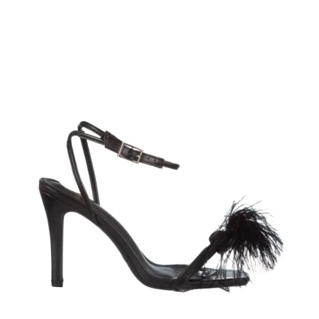 Sandale dama negre din piele ecologica Jonie