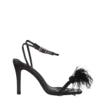 Sandale dama negre din piele ecologica Jonie