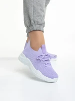 Pantofi sport dama mov din material textil Velia