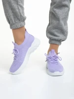 Pantofi sport dama mov din material textil Velia