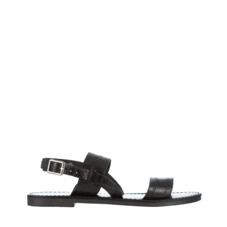 Sandale dama negre din piele ecologica Marita