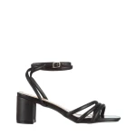 Sandale dama negre din piele ecologica Mariya