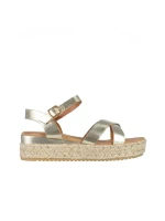 Sandale dama aurii din piele ecologica Ophir