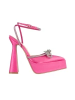 Pantofi dama fucsia din material textil Valary