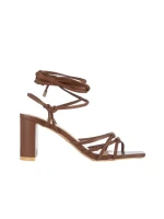 Sandale dama maro din piele ecologica Polona