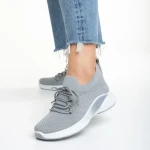 Pantofi sport dama gri din material textil Matrona