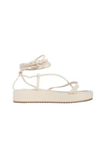 Sandale dama bej din piele ecologica Milja