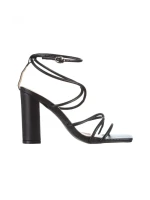 Sandale dama negre din piele ecologica Ariadne