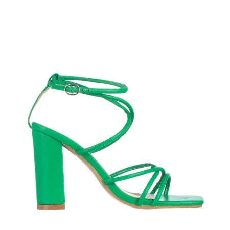 Sandale dama verzi din piele ecologica Ariadne