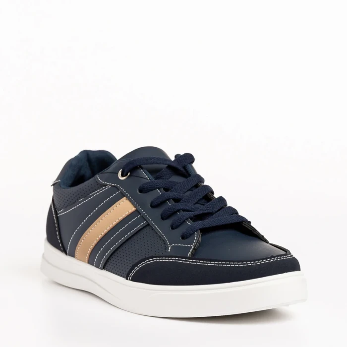 Pantofi sport barbati albastri din piele ecologica Seamus