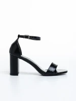 Sandale dama negre din piele ecologica Kaisa
