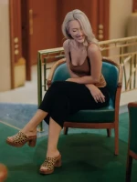 Papuci dama Girlhood leopard din piele intoarsa Anisa