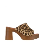 Papuci dama Girlhood leopard din piele intoarsa Anisa