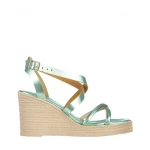 Sandale dama Girlhood verde din piele naturala Basira