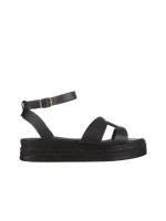 Sandale dama Girlhood negre din piele naturala Caderina