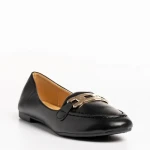 Mocasini dama negri din piele ecologica Aelia