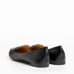 Mocasini dama negri din piele ecologica Adelais