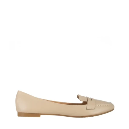 Mocasini dama bej din piele ecologica Adelais