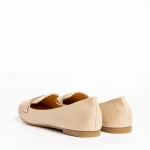 Mocasini dama bej din piele ecologica Adelais