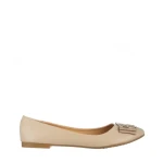 Balerini dama bej din piele ecologica Aelita