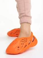 Pantofi sport dama portocalii din poliuretan Grania