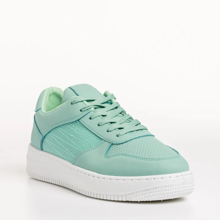 Pantofi sport dama albastri deschis din piele ecologica Birita