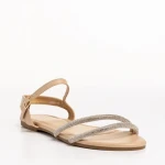 Sandale dama bej din piele ecologica Annica