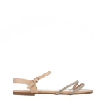 Sandale dama bej din piele ecologica Annica