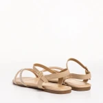 Sandale dama bej din piele ecologica Annica