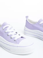 Tenisi dama mov din material textil Andreina