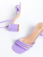 Sandale dama mov din piele ecologica Mariya
