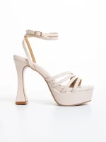 Sandale dama bej din piele ecologica Kerime