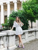 Sandale dama mov din piele ecologica Luigia