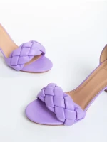 Sandale dama mov din piele ecologica Luigia