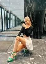 Sandale dama verzi din piele ecologica Kerime