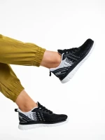 Pantofi sport dama negri din material textil Judie