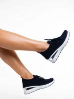 Pantofi sport dama navy din material textil Davinia