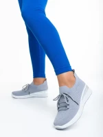 Pantofi sport dama gri din material textil Davinia