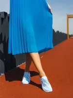Pantofi sport dama albastri din material textil Davinia