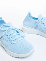 Pantofi sport dama albastri din material textil Davinia