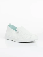 Pantofi sport barbati albi cu gri din piele ecologica Amias